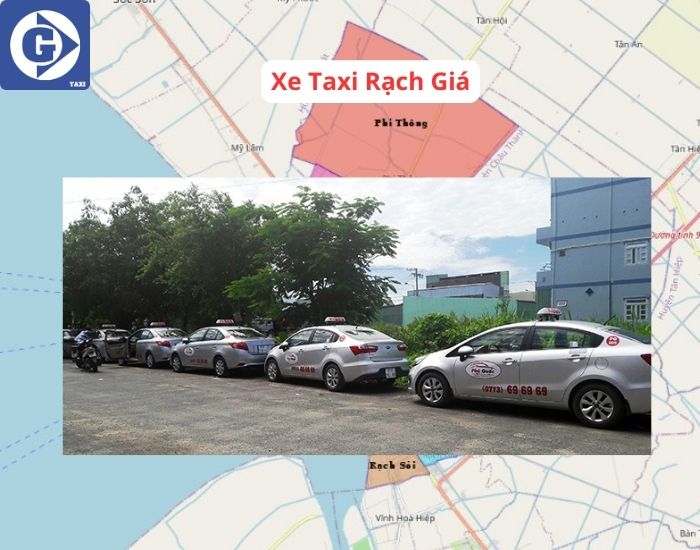 Xe Taxi Rạch Giá Tải App GVTaxi 