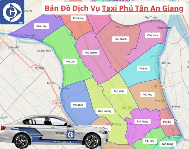 Taxi Phú Tân An Giang Tải App GVTaxi