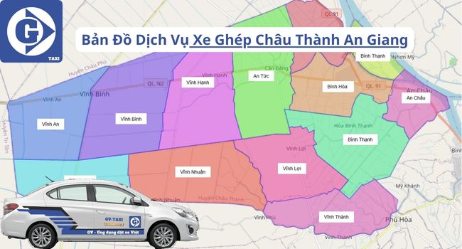 Xe Ghép Châu Thành An Giang Tải App GVTaxi