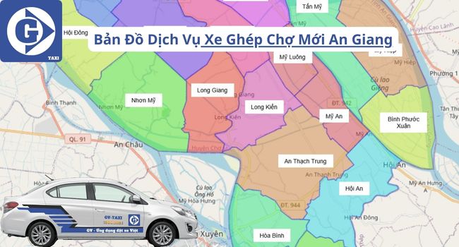 Xe Ghép Chợ Mới An Giang Tải App GVTaxi