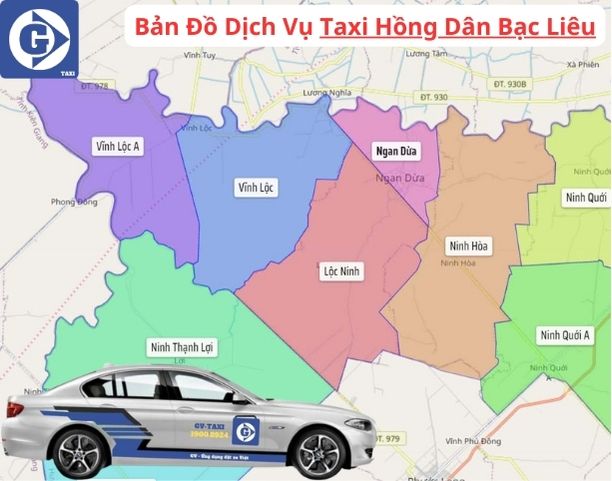 Taxi Hồng Dân Bạc Liêu Tải App GVTaxi