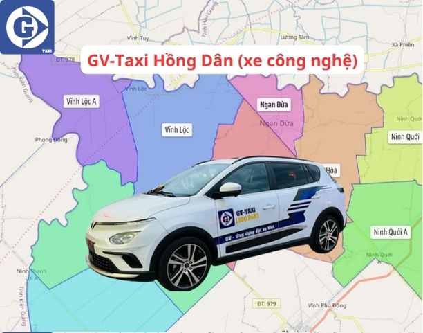 Taxi Hồng Dân Bạc Liêu Tải App GVTaxi