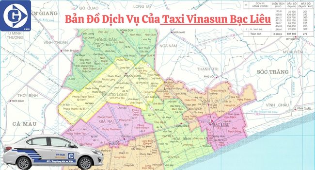 Taxi Vinasun Bạc Liêu Tải App GVTaxi