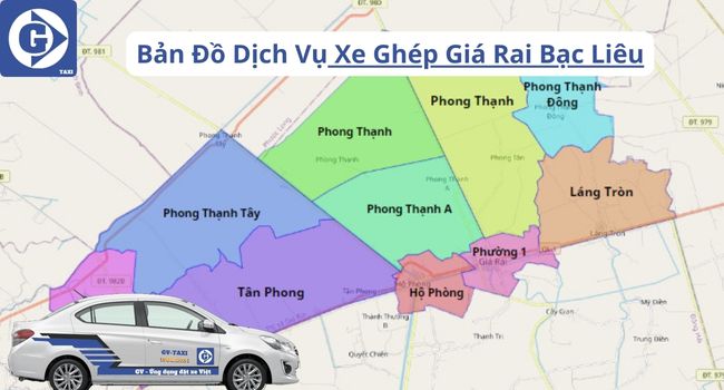 Xe Ghép Giá Rai Bạc Liêu Tải App GVTaxi