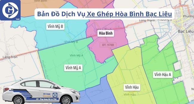 Xe Ghép Hòa Bình Bạc Liêu Tải App GVTaxi