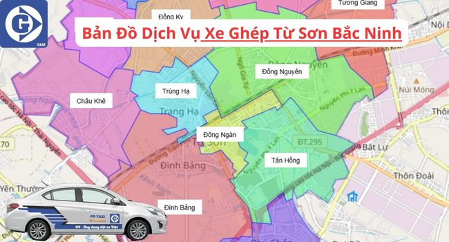 Xe Ghép Từ Sơn Bắc Ninh Tải App GVTaxi