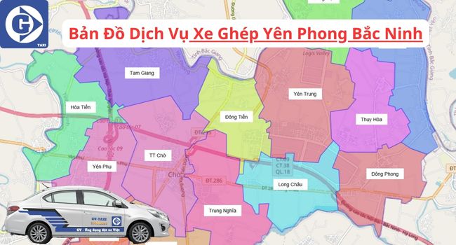 Xe Ghép Yên Phong Bắc Ninh Tải App GVTaxi