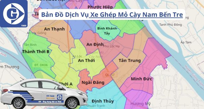 Xe Ghép Mỏ Cày Nam Bến Tre Tải App GVTaxi