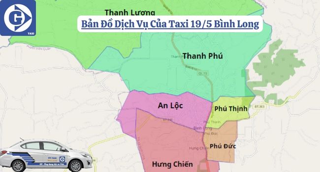 Taxi 19/5 Bình Long Tải App GVTaxi