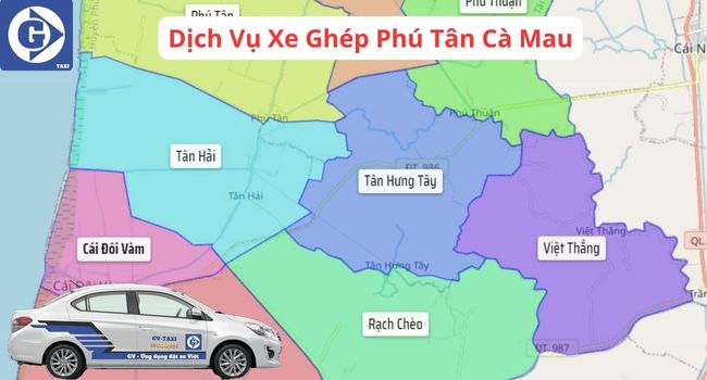 Xe Ghép Phú Tân Cà Mau Tải App GVTaxi