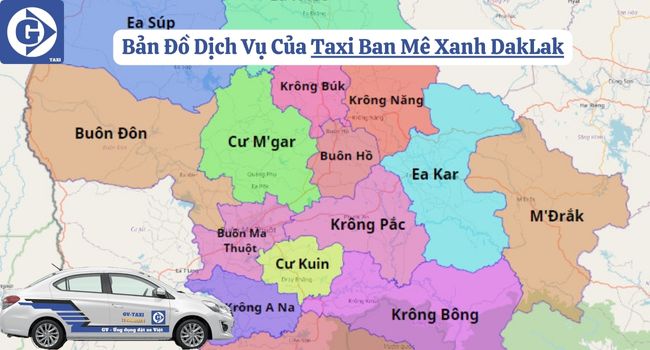 Taxi Ban Mê Xanh DakLak Tải App GVTaxi