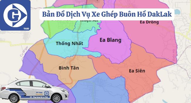 Xe Ghép Buôn Hồ DakLak Tải App GVTaxi