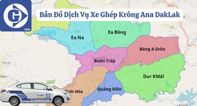 Xe Ghép Krông Ana DakLak Tải App GVTaxi