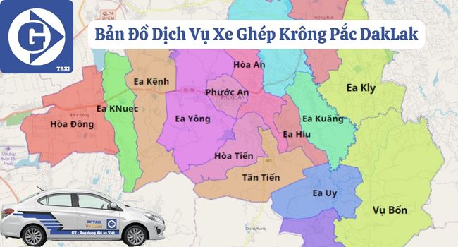 Xe Ghép Krông Pắc DakLak Tải App GVTaxi