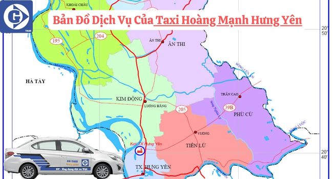 Taxi Hoàng Mạnh Hưng Yên Tải App GVTaxi