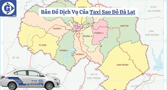 Taxi Sao Đỏ Đà Lạt Tải App GVTaxi