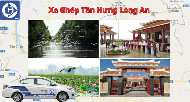 Xe Ghép Tân Hưng Long An Tải App GVTaxi