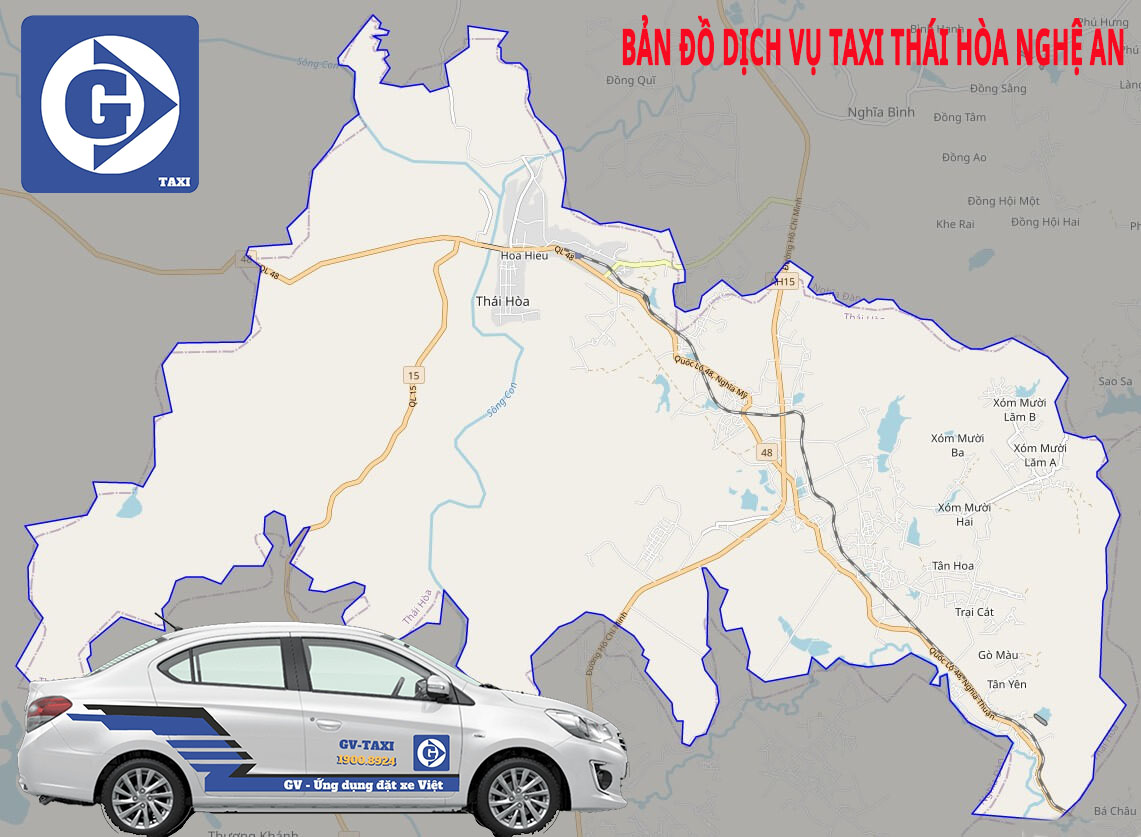 Taxi Thái Hòa Nghệ An Tải App GV Taxi