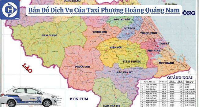 Taxi Phượng Hoàng Quảng Nam Tải App GVTaxi