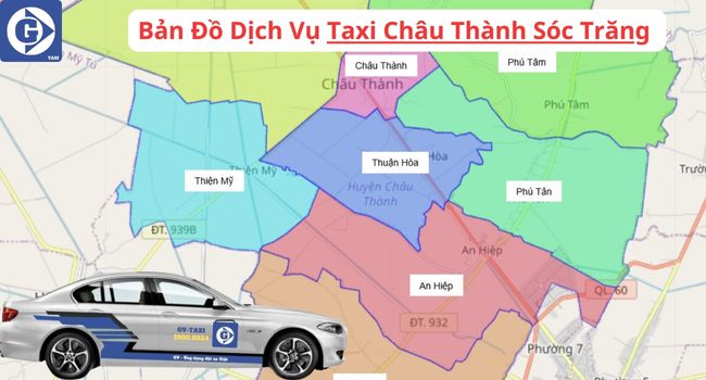 Taxi Châu Thành Sóc Trăng Tải App GVTaxi