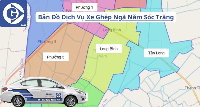 Xe Ghép Ngã Năm Sóc Trăng Tải App GVTaxi