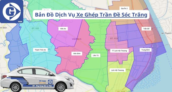 Xe Ghép Trần Đề Sóc Trăng Tải App GVTaxi