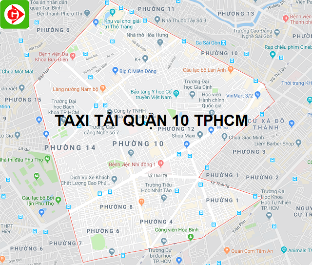 Taxi tải quận 10 tp hcm