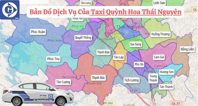 Taxi Quỳnh Hoa Thái Nguyên Tải App GVTaxi