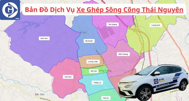 Xe Ghép Sông Công Thái Nguyên Tải App GVTaxi