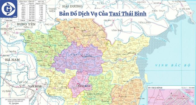 Bản Đồ Dịch Vụ Của Taxi Thái Bình