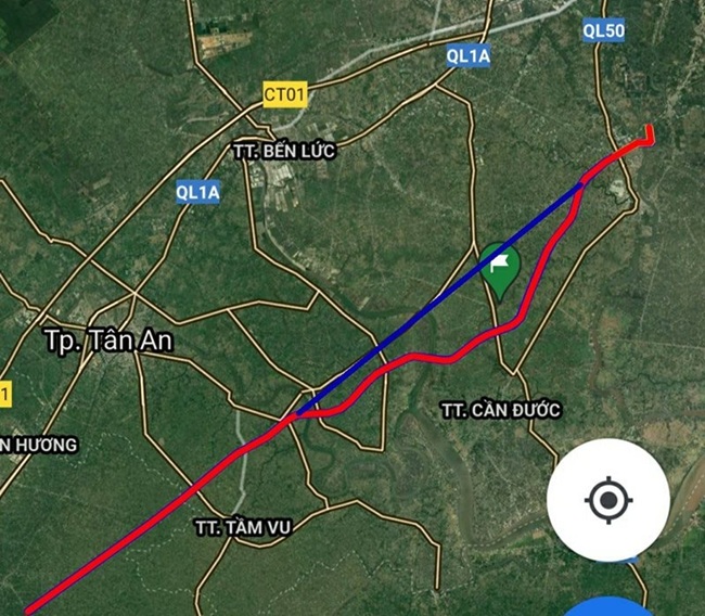 Gần 14km Đường Tỉnh 827E