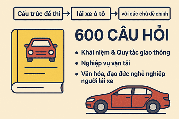 Bộ Đề Lý Thuyết 600 Câu Mới