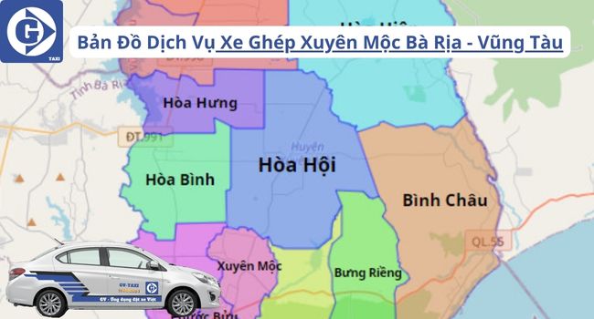 Xe Ghép Xuyên Mộc Bà Rịa Vũng Tàu Tải App GVTaxi